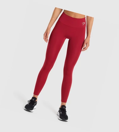 Gymshark Trenings High Waisted Leggings Dame Burgunder | CSDGXV189