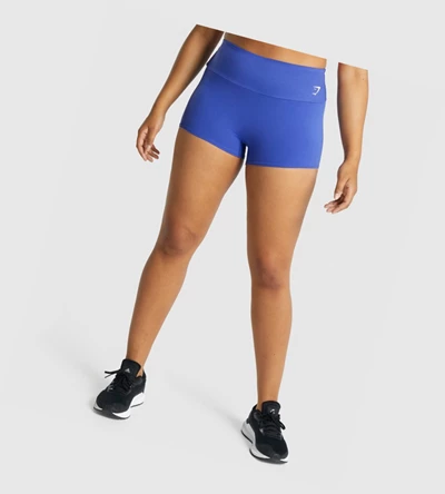 Gymshark Trenings Quad Shorts Dame Mørke Blå | YKJIZO950