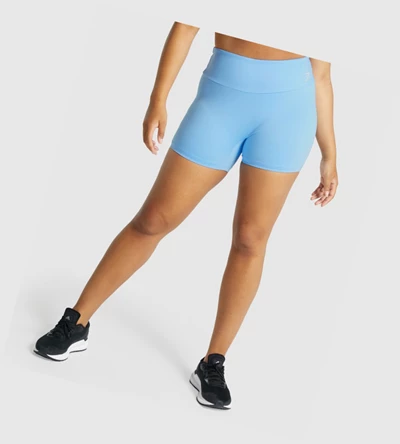 Gymshark Trenings Shorts Dame Lyse Blå | TOVUWJ412