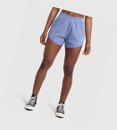 Gymshark Trenings Sweat Shorts Dame Blå | JIKOWN283