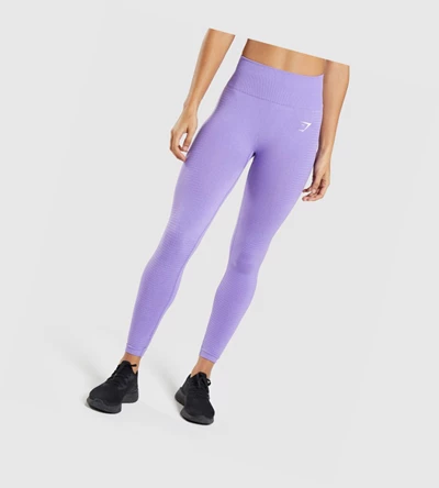 Gymshark Vital Seamless 2.0 High Waisted Leggings Dame Lyse Lilla | APMXJS609