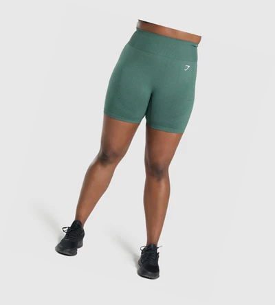 Gymshark Vital Seamless 2.0 Shorts Dame Mørke Grønn | PTDAFW509