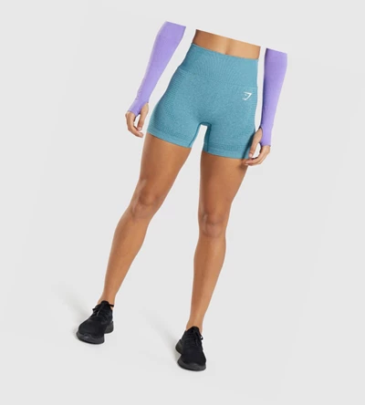 Gymshark Vital Seamless 2.0 Shorts Dame Turkis | PXGOIV894