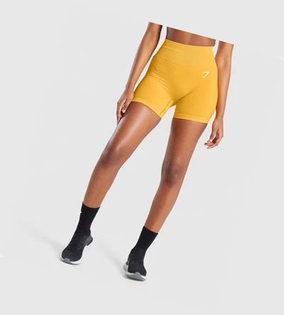 Gymshark Vital Seamless 2.0 Shorts Dame Gul | SQHVPJ098