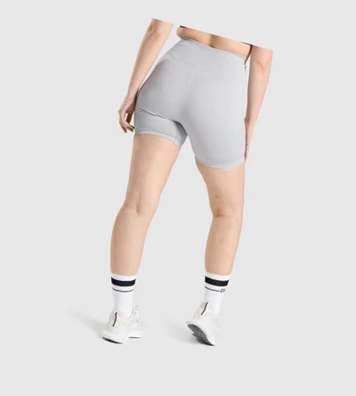 Gymshark Vital Seamless 2.0 Shorts Dame Lyse Grå | UYBOML631