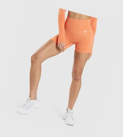 Gymshark Vital Seamless 2.0 Shorts Dame Aprikos Oransje | ZLWSPC324