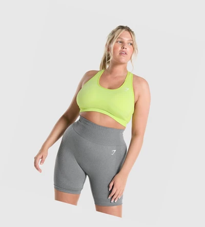 Gymshark Vital Seamless 2.0 Sports Bh Dame Gul | LIJBTE192