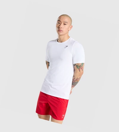 Gymshark Vital T-skjorte Herre Hvite | TJYDNS651