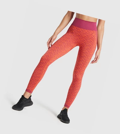 Gymshark WTFlex Seamless High Waisted Leggings Dame Rosa | UXNYLP921