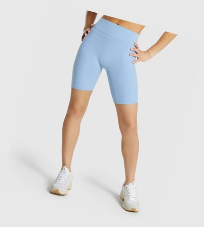 Gymshark Whitney Cycling Shorts Dame Blå | DYZFSE602