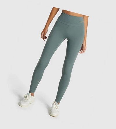 Gymshark Whitney High Rise High Waisted Leggings Dame Grønn | FRLPWV162