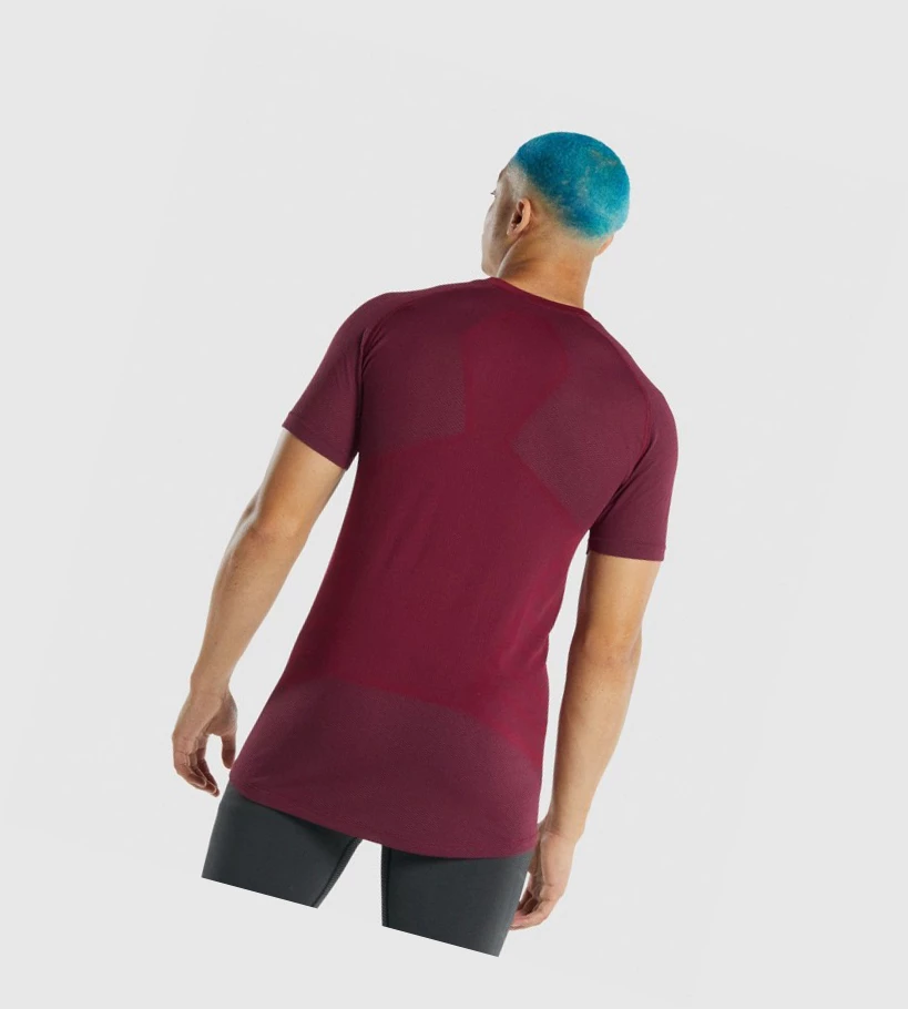 Gymshark 315 T-skjorte Herre Burgunder | RWUIEJ957