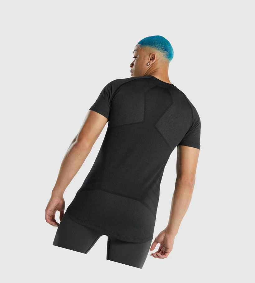 Gymshark 315 T-skjorte Herre Svarte | CFWLOA476