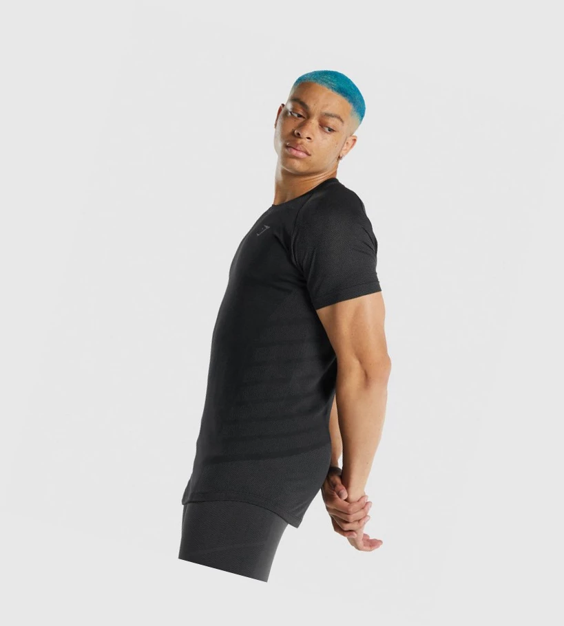 Gymshark 315 T-skjorte Herre Svarte | CFWLOA476