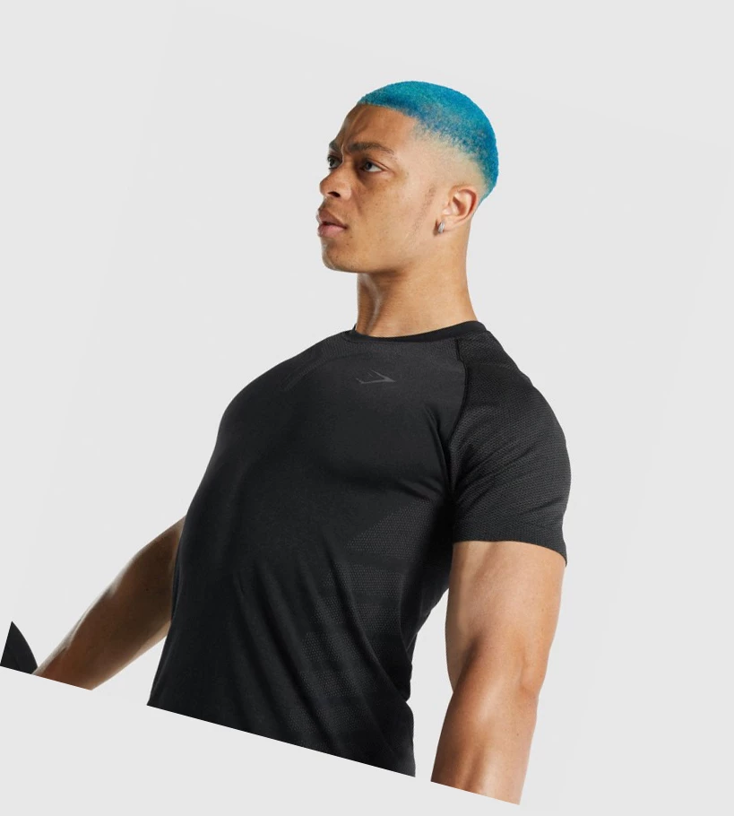 Gymshark 315 T-skjorte Herre Svarte | CFWLOA476