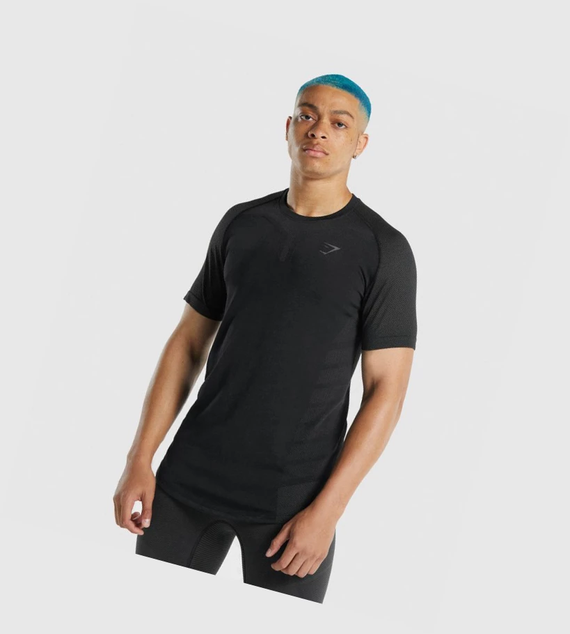 Gymshark 315 T-skjorte Herre Svarte | CFWLOA476