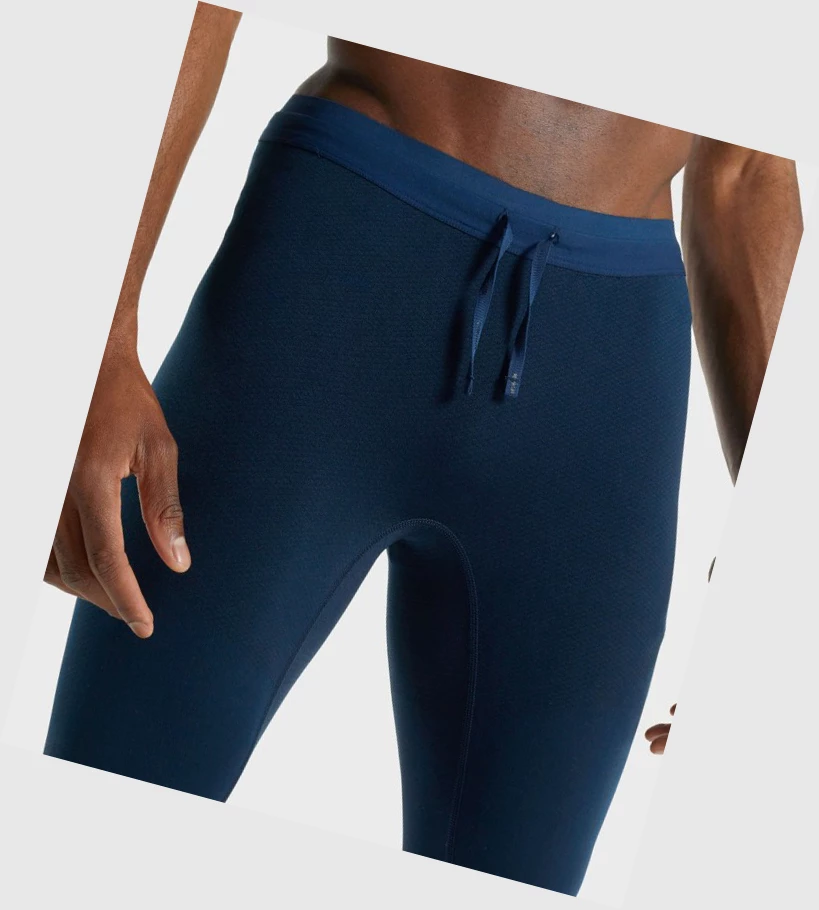 Gymshark 315 Tights Joggebukser Herre Marineblå | ZSVGJC527