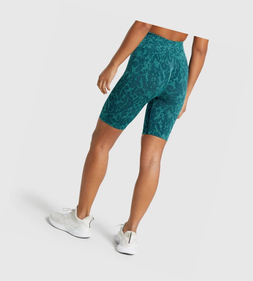 Gymshark Adapt Animal Seamless Cycling Shorts Dame Turkis | ROWGSM619