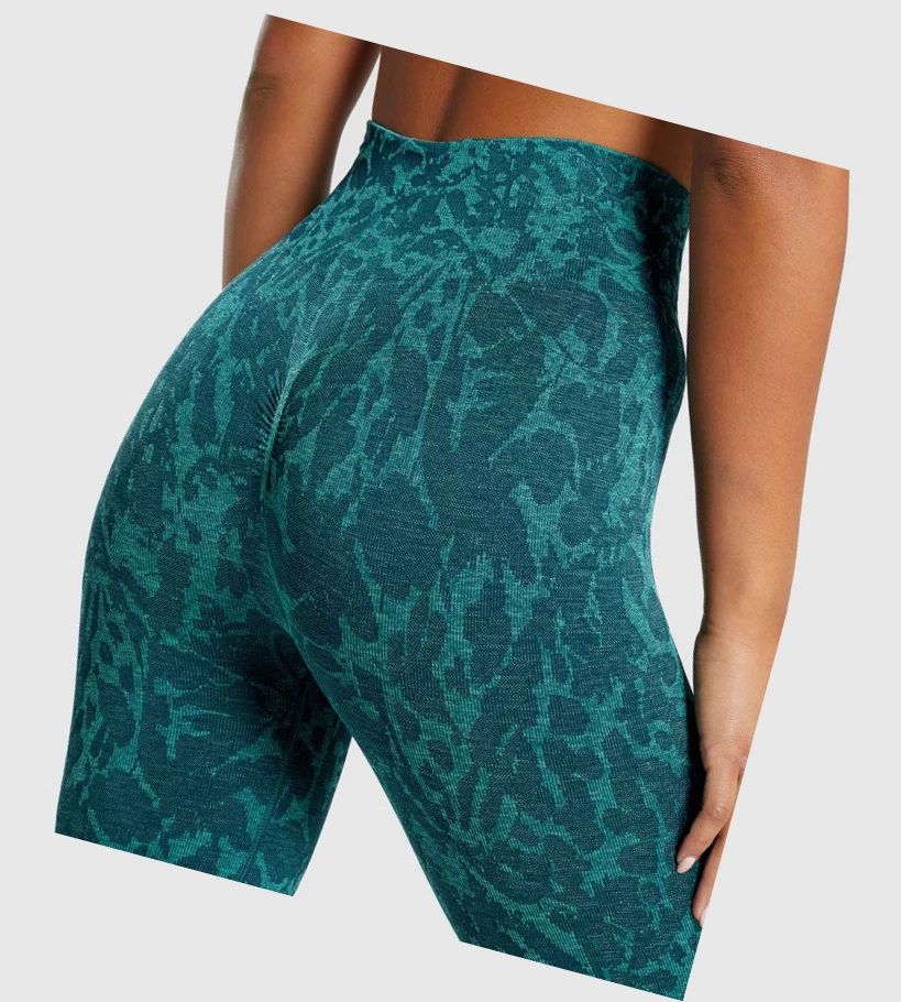 Gymshark Adapt Animal Seamless Cycling Shorts Dame Turkis | ROWGSM619