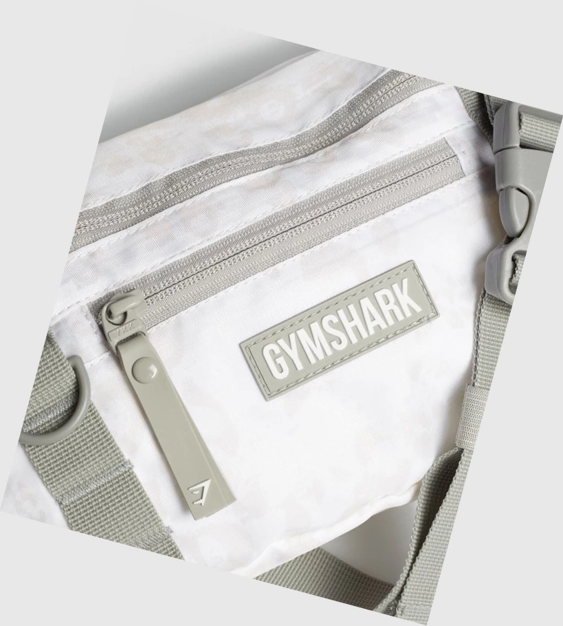 Gymshark Adapt Animal Sling Veske & Ryggsekk Herre Hvite Pisket Krem | JYRNQG186