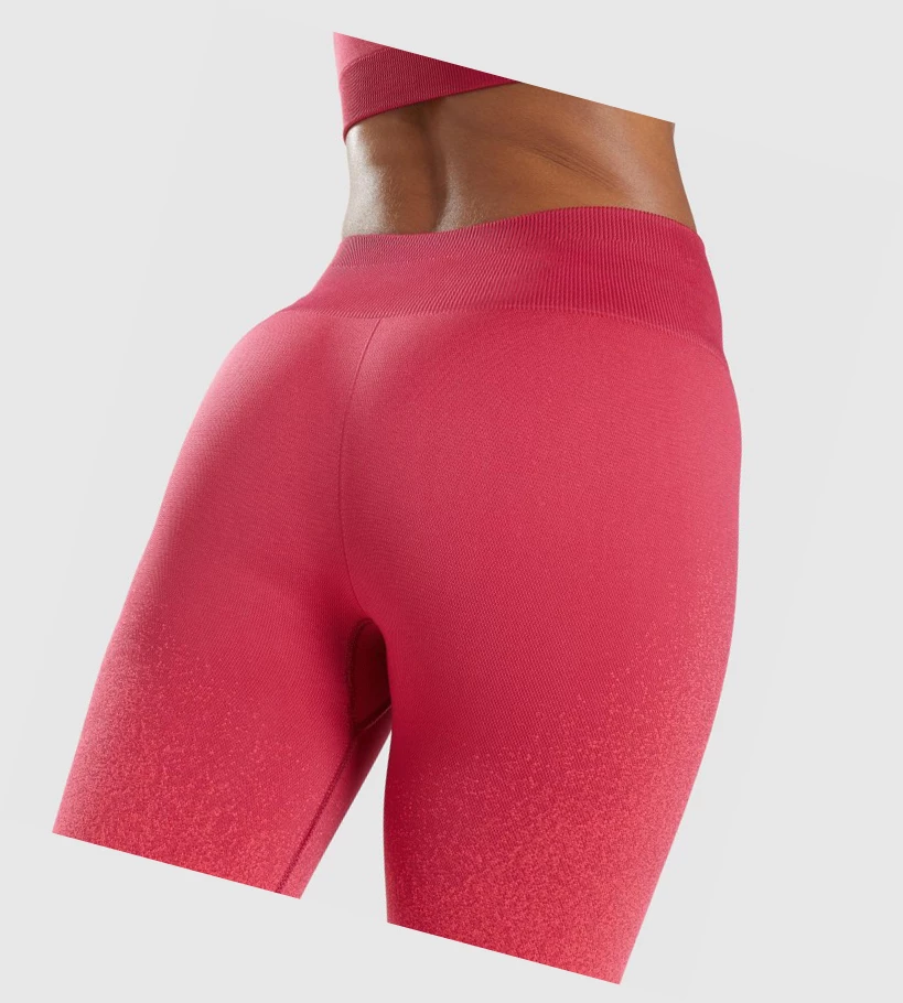 Gymshark Adapt Ombre Seamless High Waisted Leggings Dame Rosa Rød | SJBLFP702