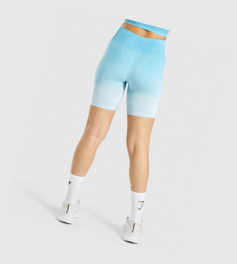 Gymshark Adapt Ombre Seamless Shorts Dame Lyse Blå Lyse Blå | RGPCYO715