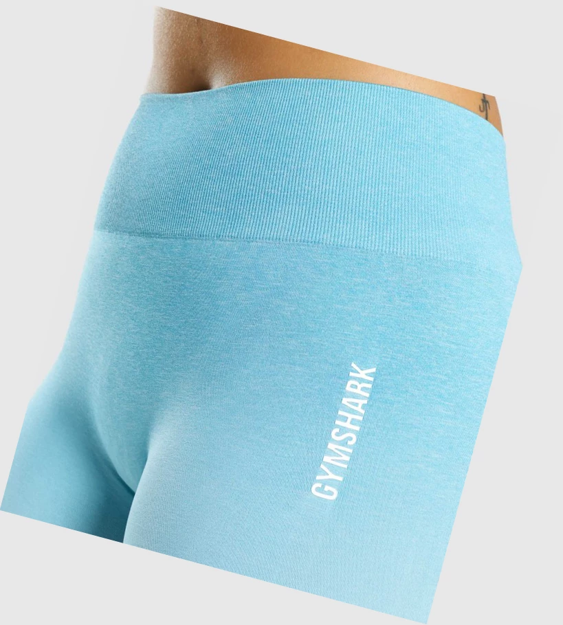 Gymshark Adapt Ombre Seamless Shorts Dame Lyse Blå Lyse Blå | RGPCYO715