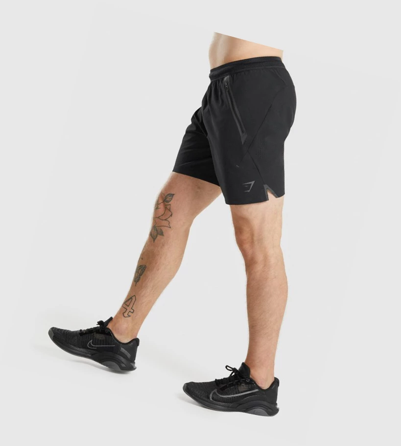 Gymshark Apex Perform Shorts Herre Svarte | PSJIVC257