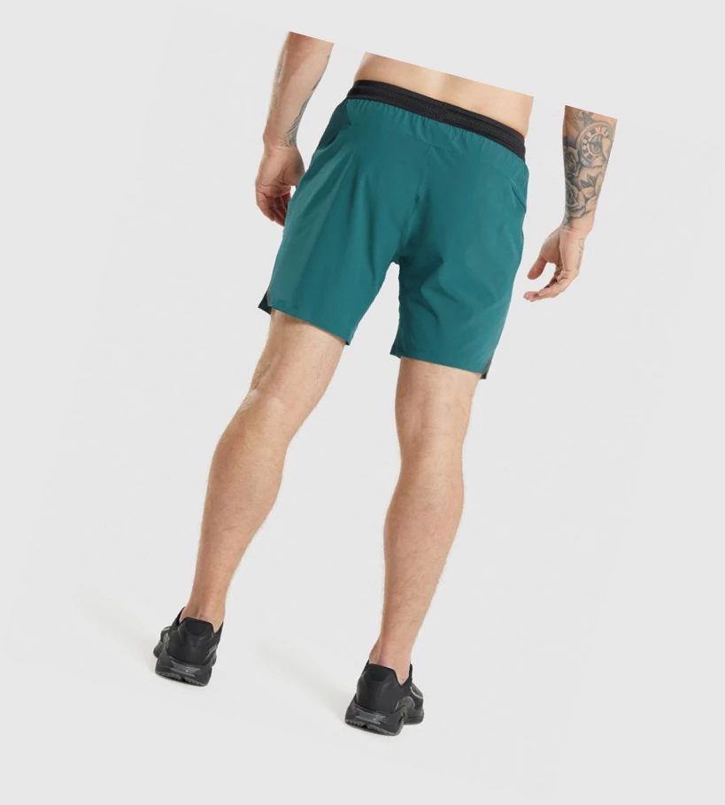 Gymshark Apex Perform Shorts Herre Turkis | NXFKTI489