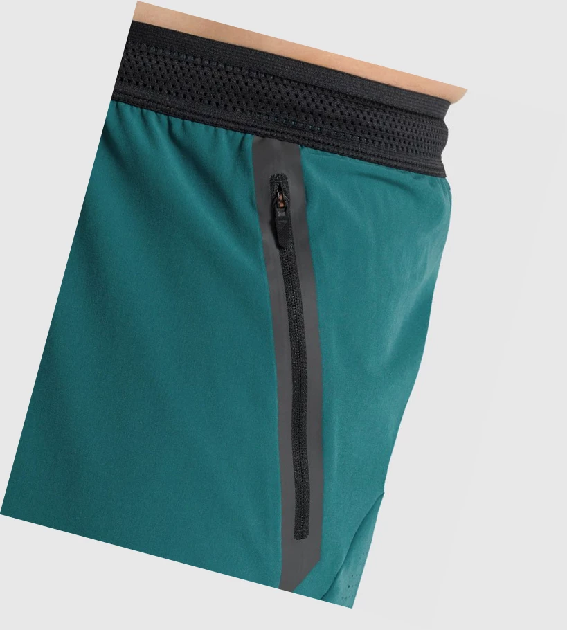 Gymshark Apex Perform Shorts Herre Turkis | NXFKTI489