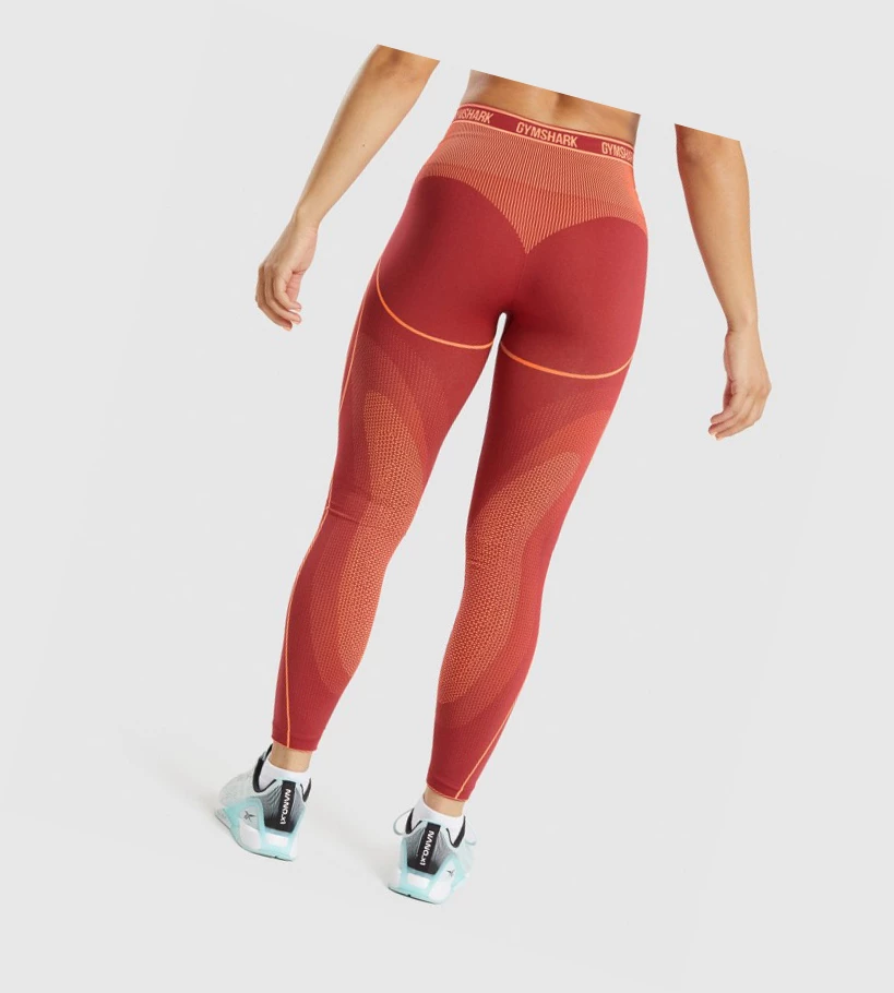 Gymshark Apex Seamless High Rise High Waisted Leggings Dame Burgunder | HOEVTI134