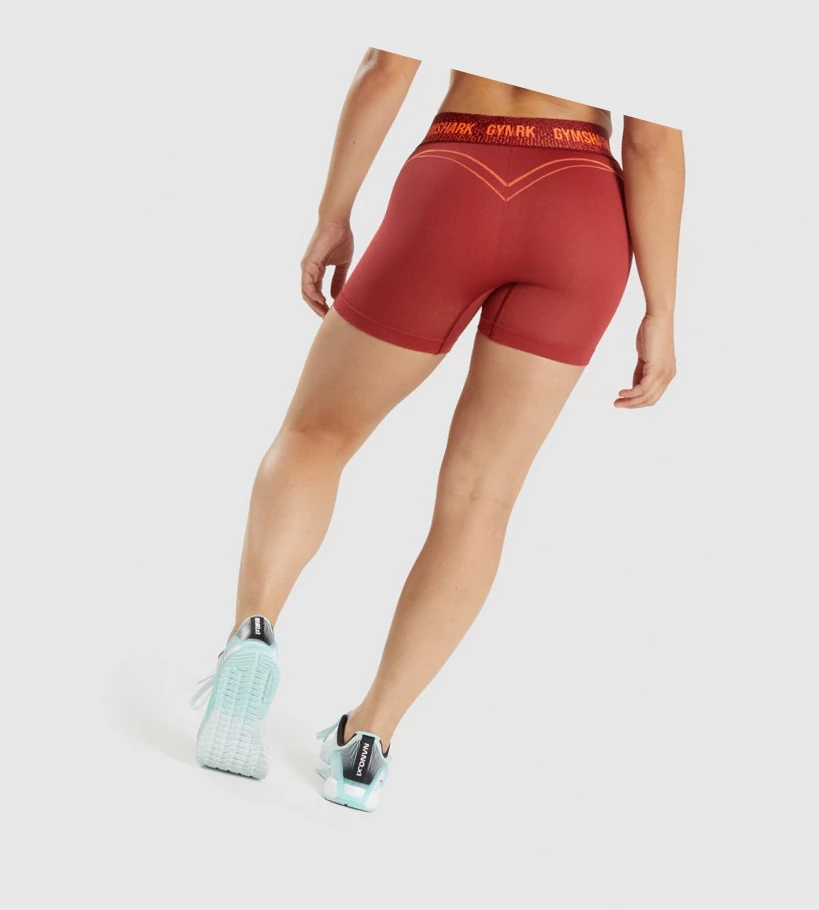 Gymshark Apex Seamless Low Rise Shorts Dame Burgunder | FXZSNR712