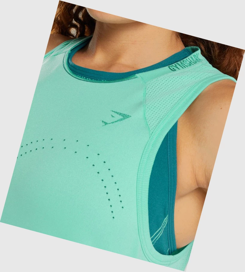 Gymshark Apex Seamless Singlet Dame Turkis | NEUCGJ209