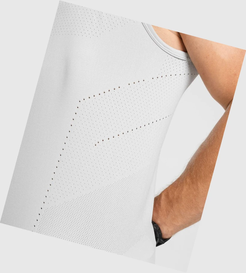 Gymshark Apex Seamless Singlet Herre Lyse Grå | CSDMHK217