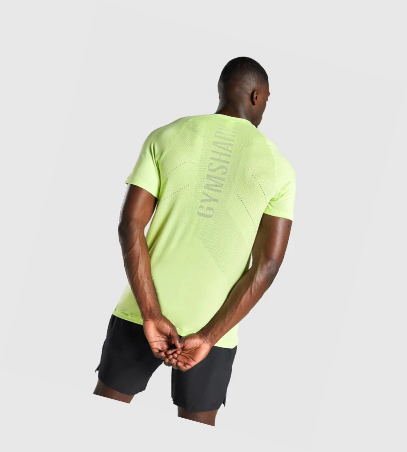 Gymshark Apex Seamless T-skjorte Herre Grønn | EPXJIW623