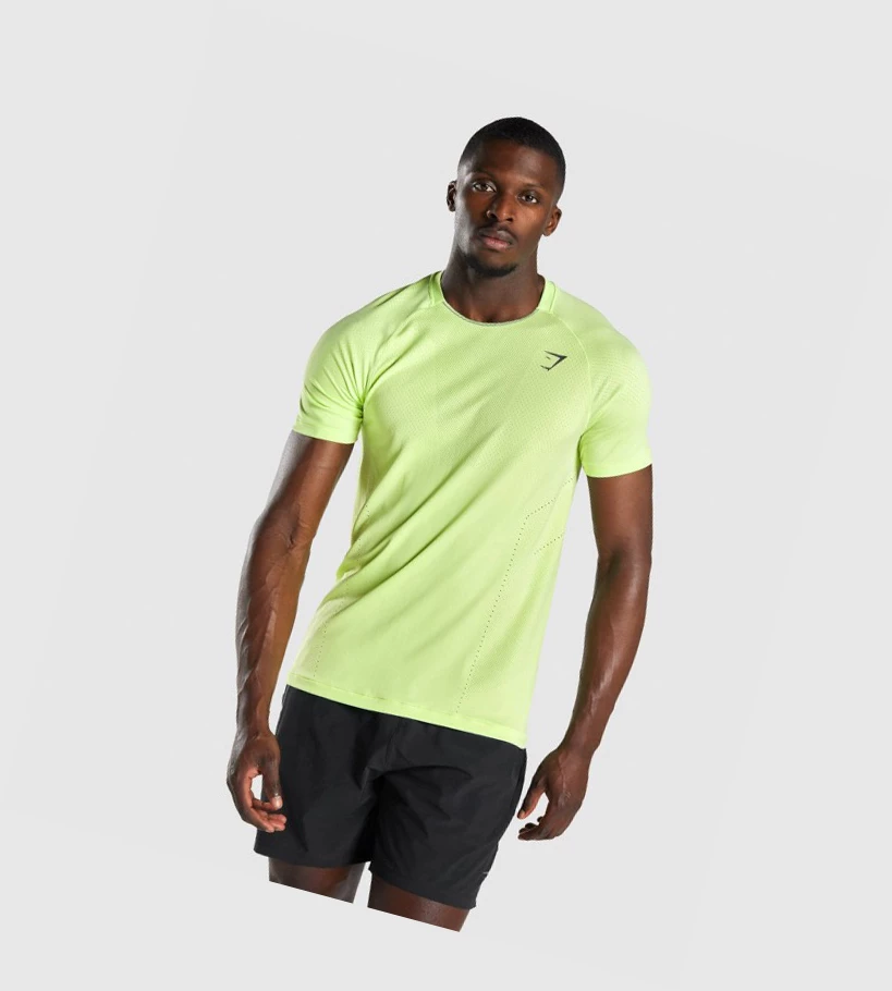 Gymshark Apex Seamless T-skjorte Herre Grønn | EPXJIW623