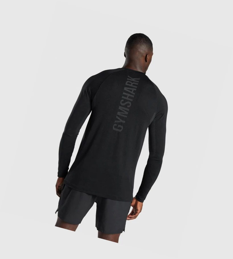 Gymshark Apex Seamless T-skjorte Herre Svarte | MGBRCT321