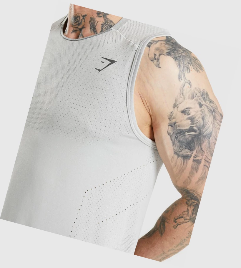 Gymshark Apex Singlet Herre Lyse Grå Grå | LEDMYB756