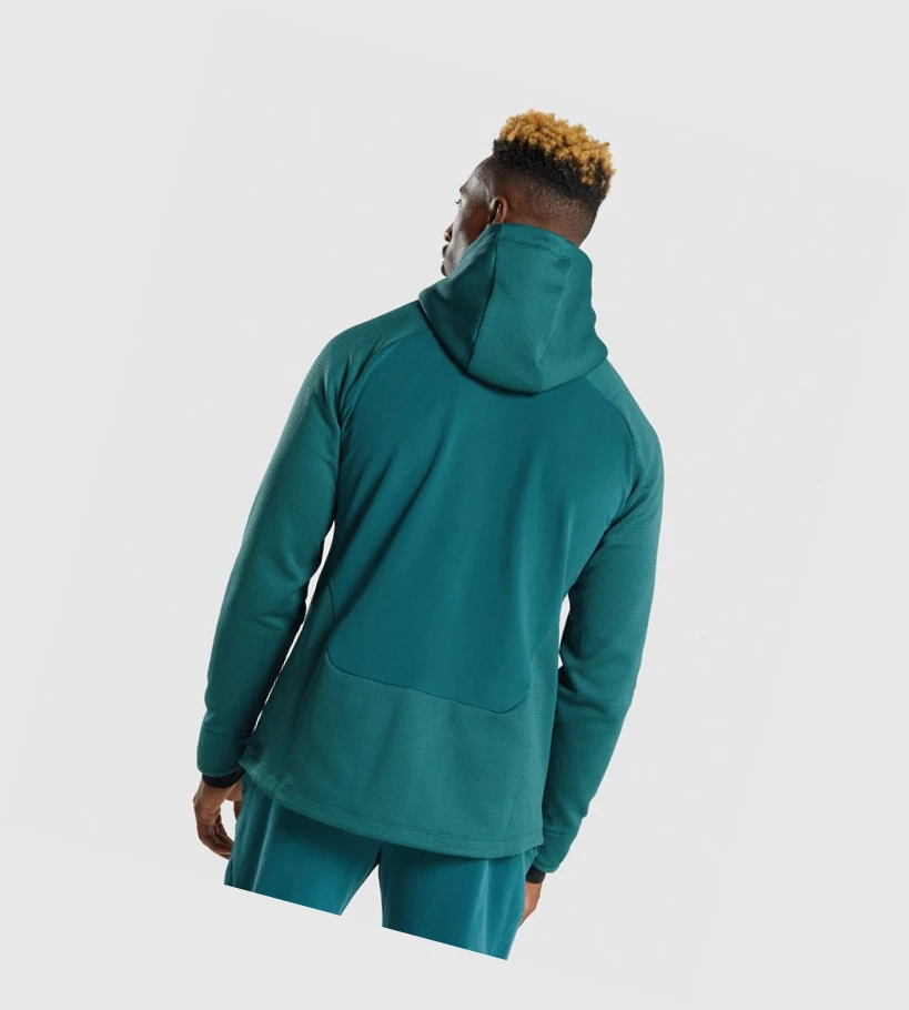 Gymshark Apex Zip Klær Herre Turkis | YEMFRU460