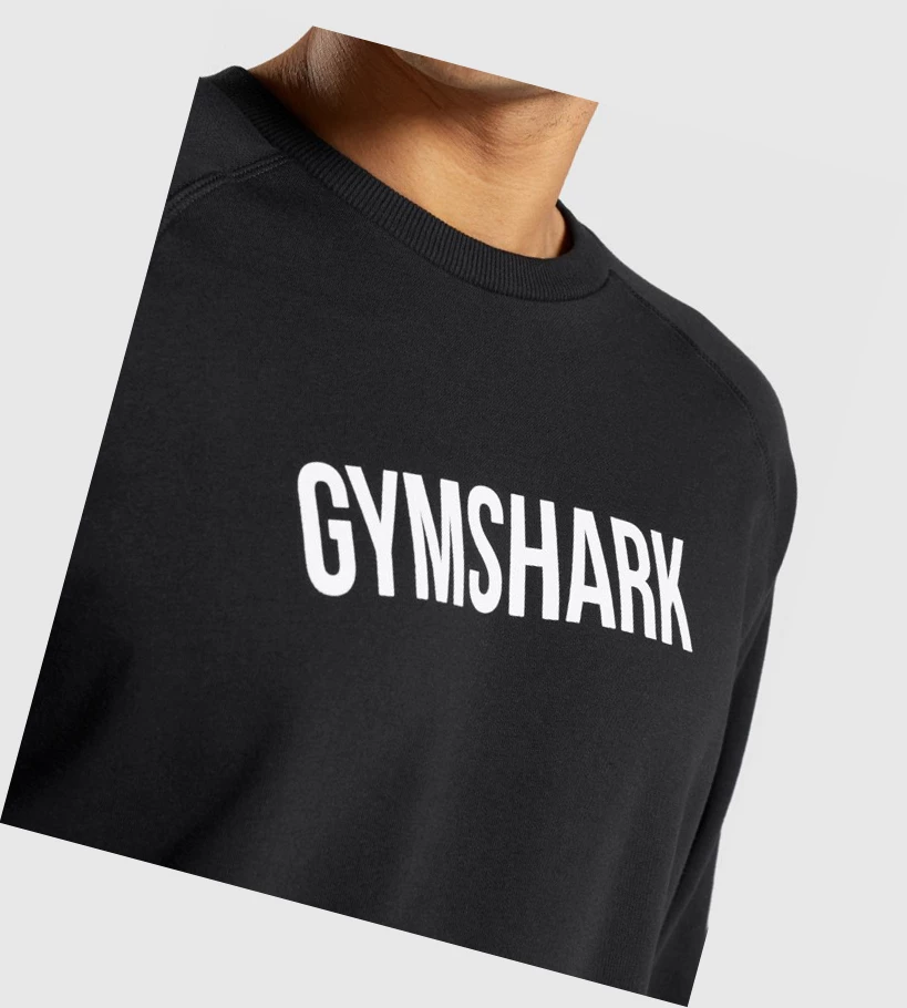 Gymshark Apollo Crew Klær Herre Svarte | EMYJPG276