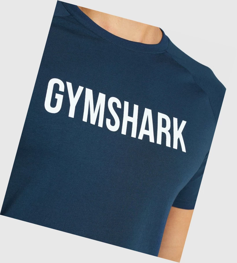 Gymshark Apollo T-skjorte Herre Marineblå | VXZNRI271