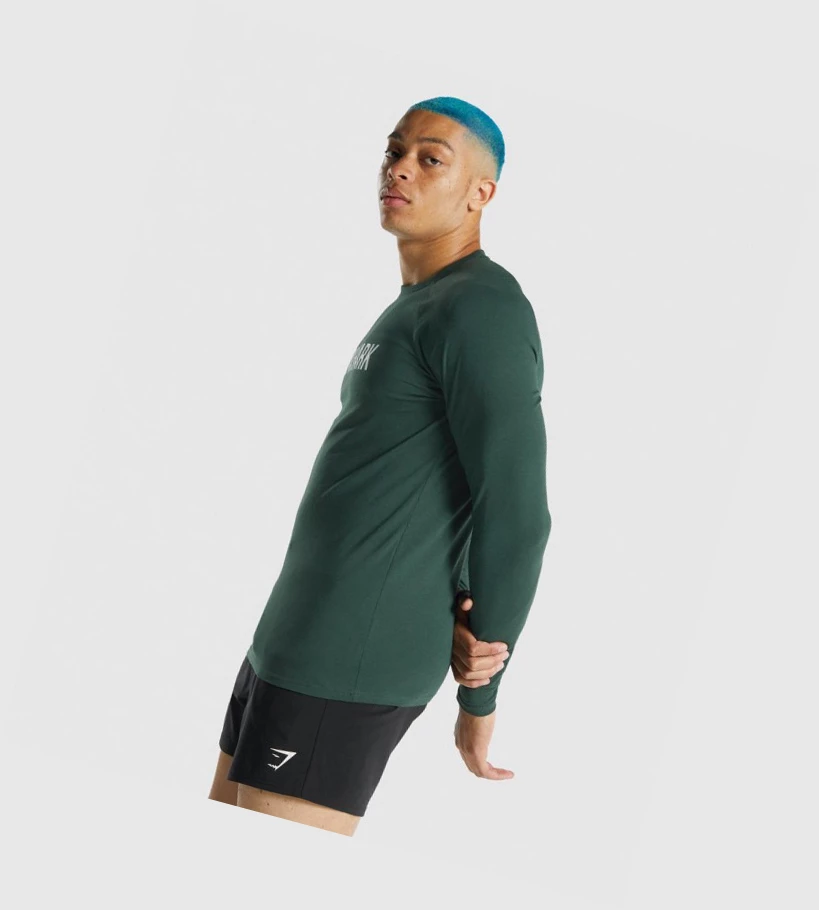 Gymshark Apollo T-skjorte Herre Mørke Grønn | BRUYNE681