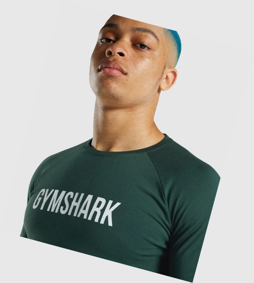 Gymshark Apollo T-skjorte Herre Mørke Grønn | OLJUVC025