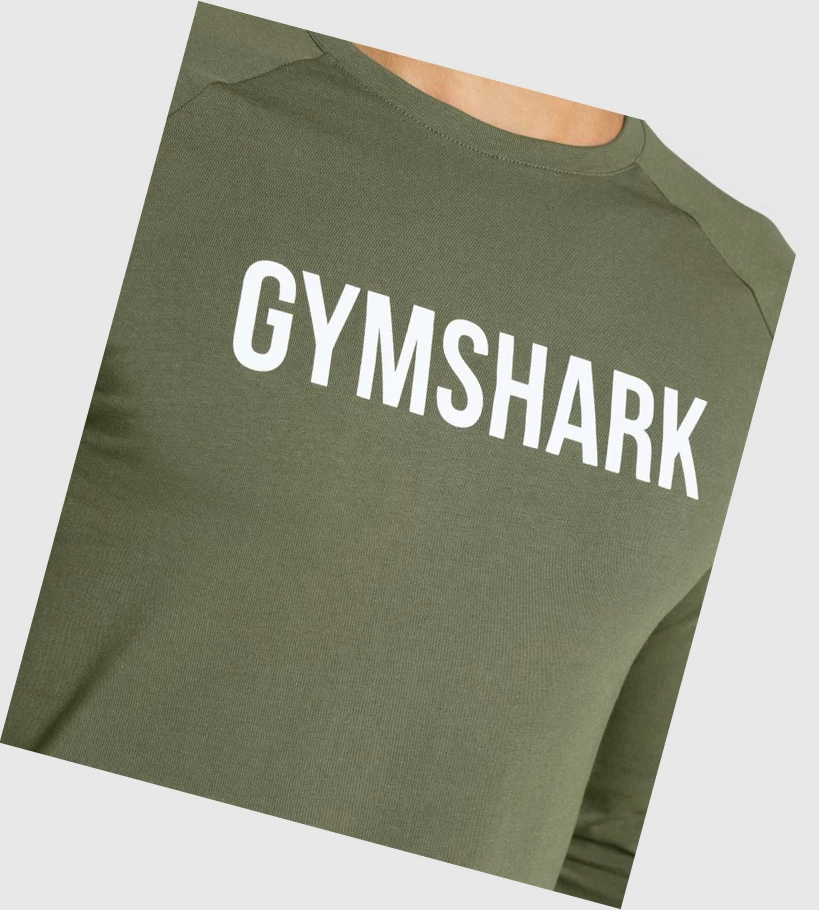 Gymshark Apollo T-skjorte Herre Olivengrønne | KDOPWS960