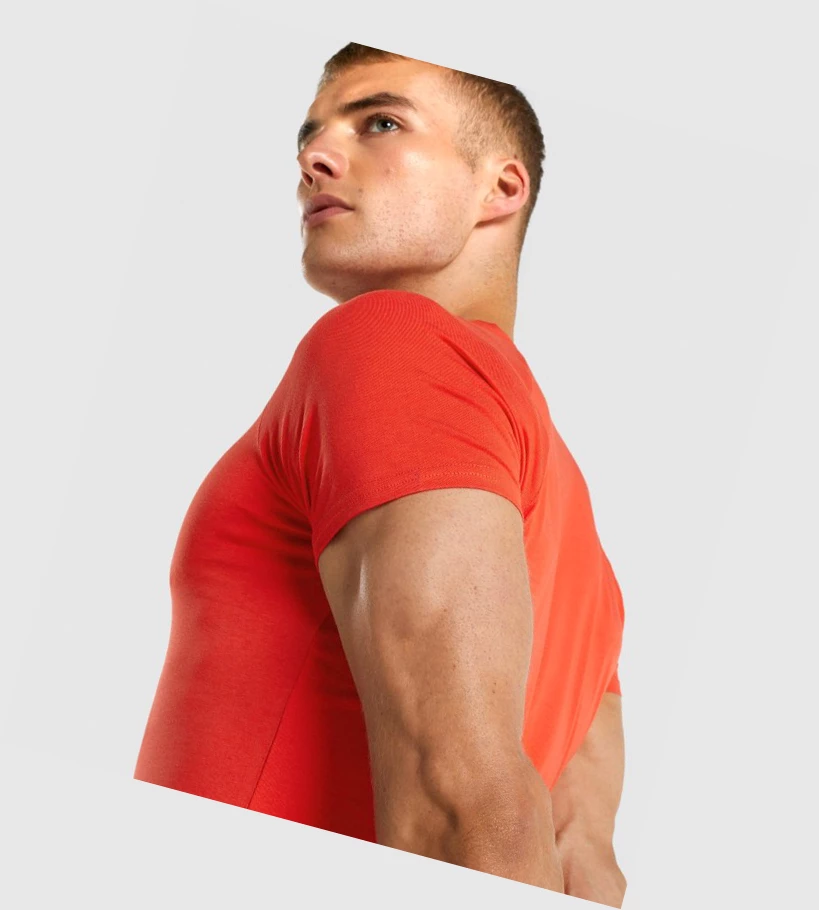 Gymshark Apollo T-skjorte Herre Oransje | AOJYVB489