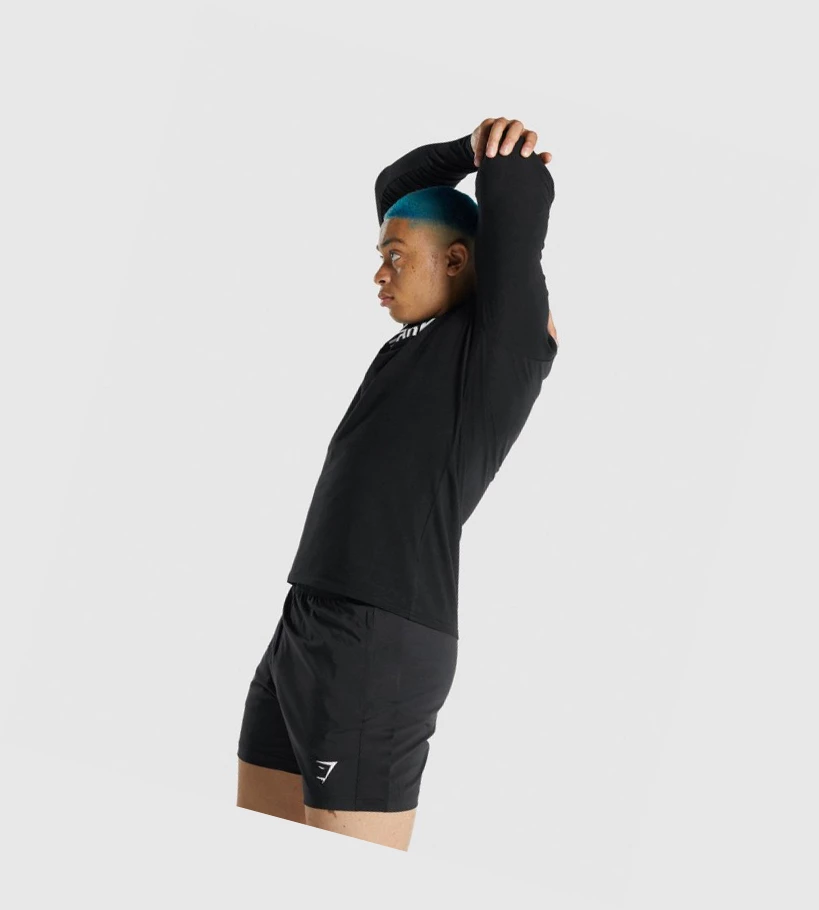 Gymshark Apollo T-skjorte Herre Svarte | CRNQAL216