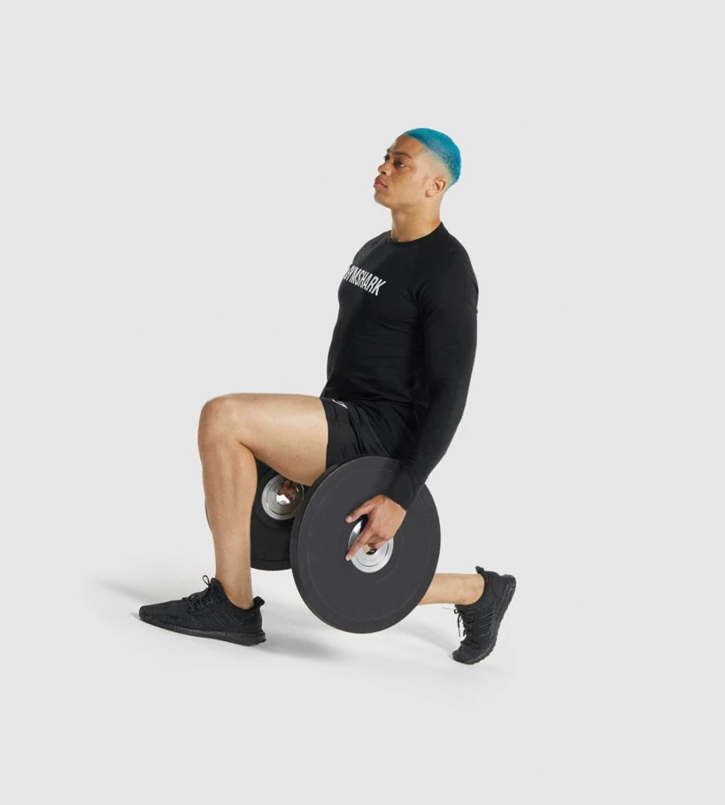 Gymshark Apollo T-skjorte Herre Svarte | CRNQAL216