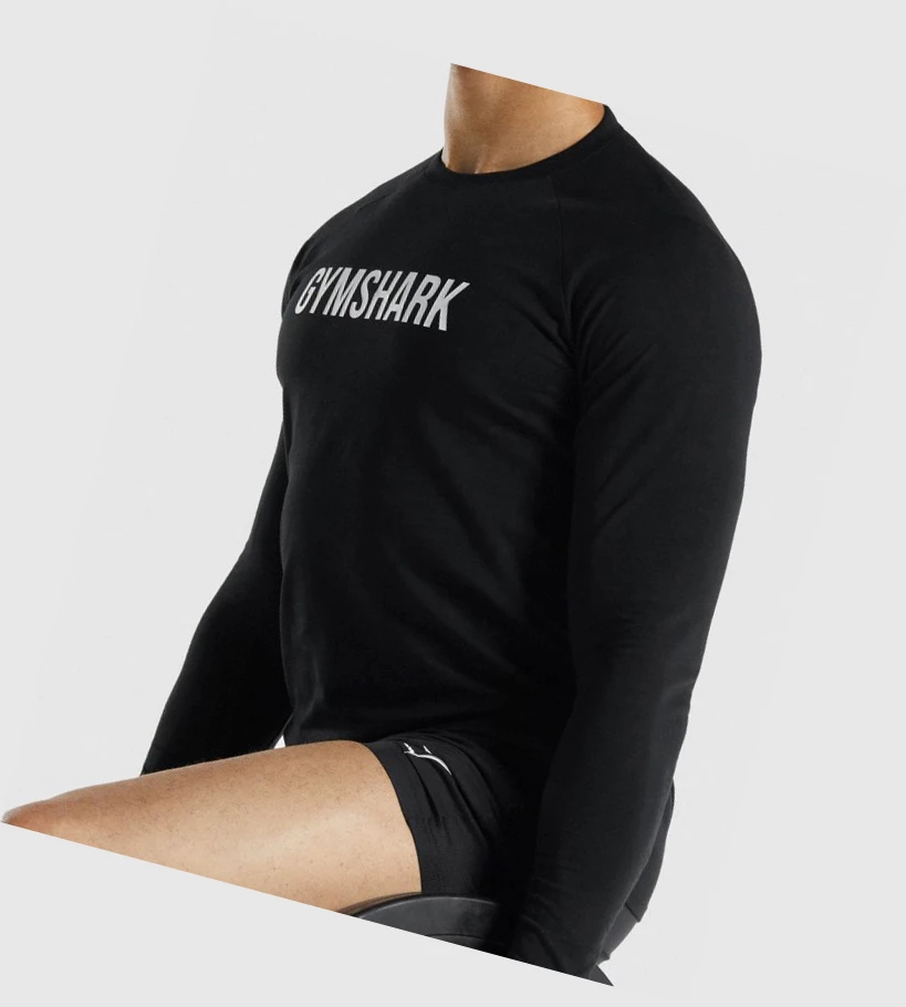 Gymshark Apollo T-skjorte Herre Svarte | CRNQAL216