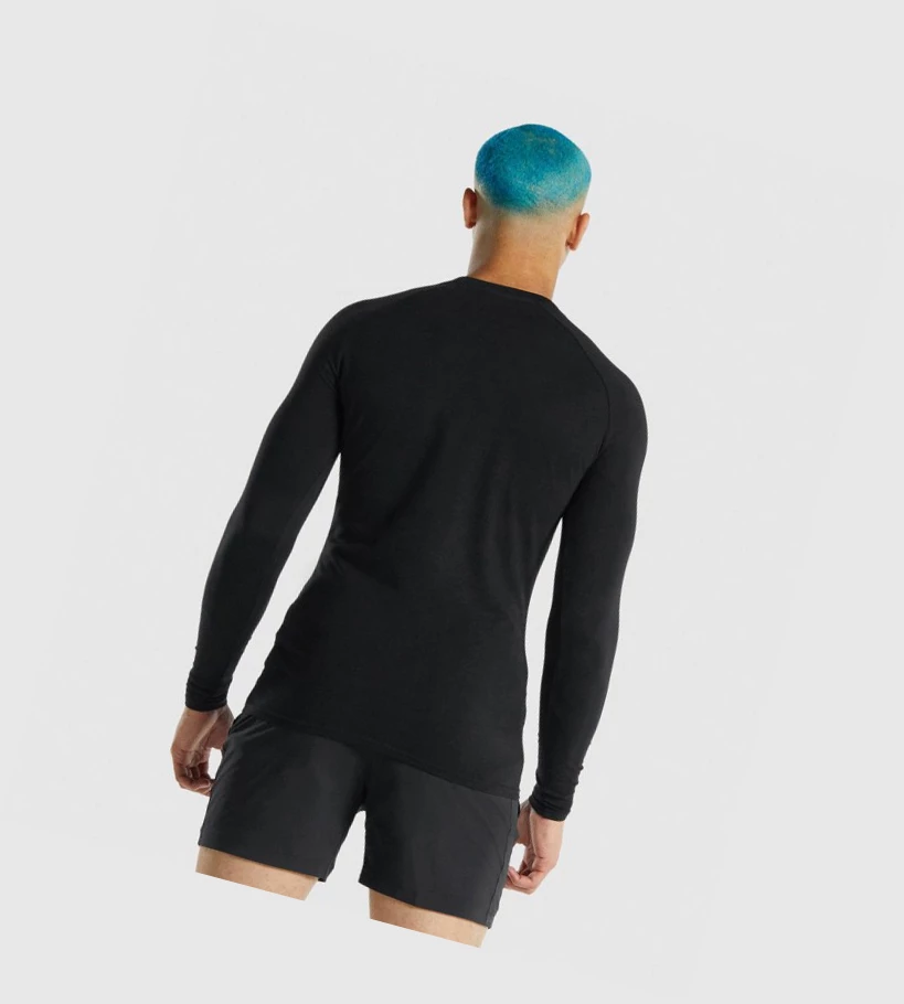 Gymshark Apollo T-skjorte Herre Svarte | QBLVXO647