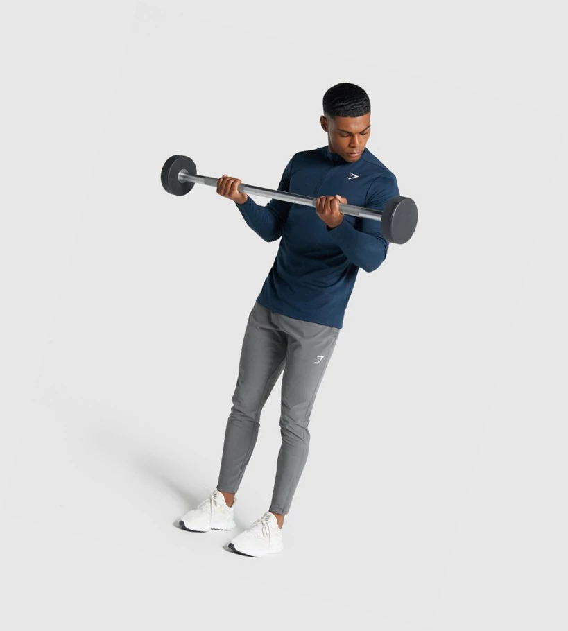 Gymshark Arrival 1/4 Zip Klær Herre Marineblå | GCDORW652